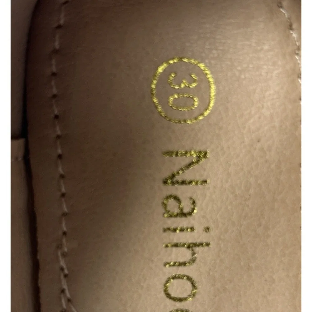 Naihoow‎ Girls White Mary Jane Ballet Flats Shoes - Size 30 (12.5 US) NIB